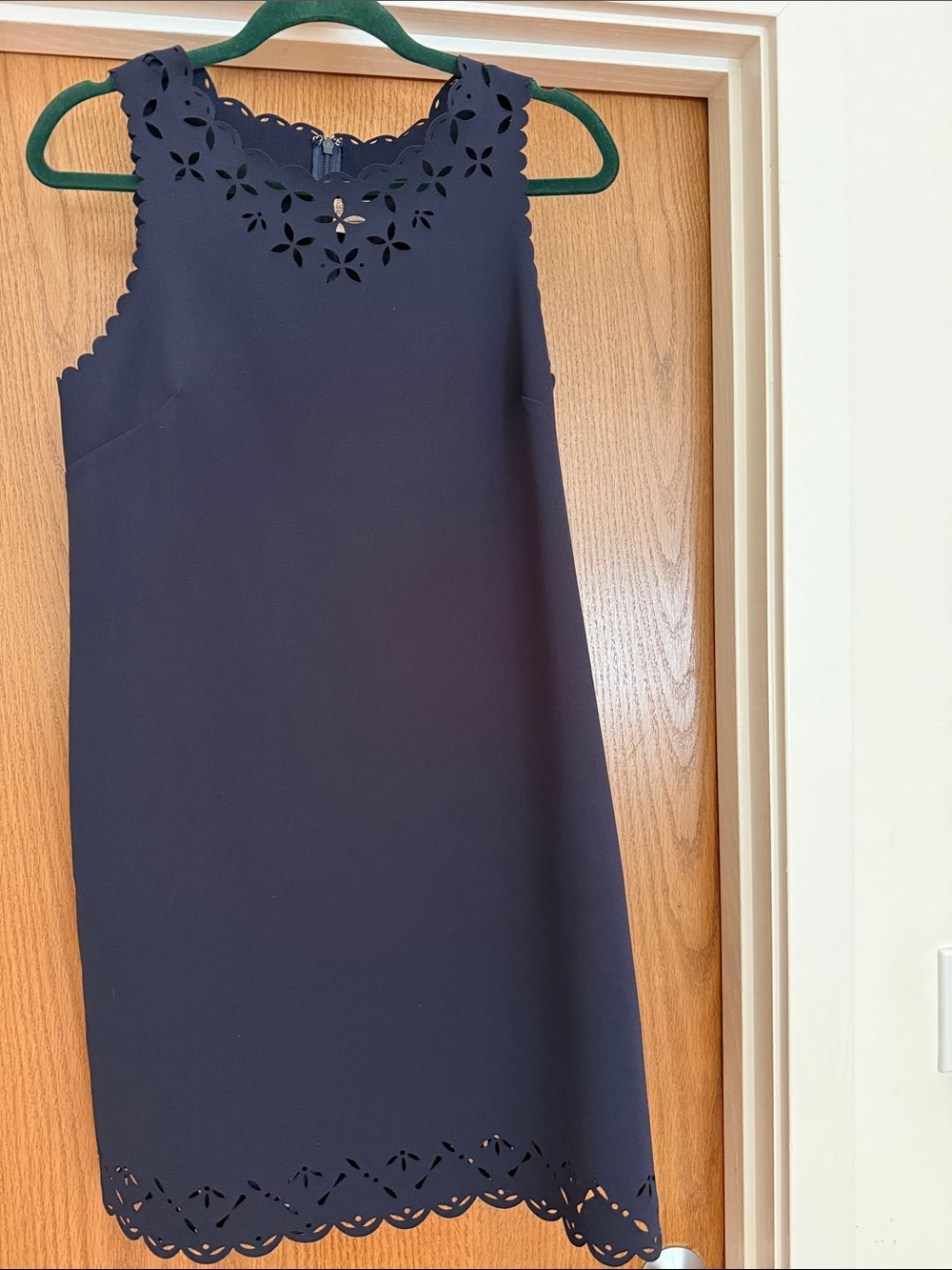 J. Crew Navy Sleeveless Dress Beautiful Detail